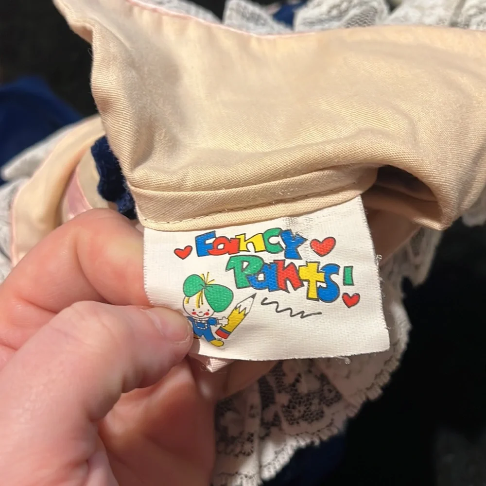 Fancy Pants blue velvet onesie size 24 months